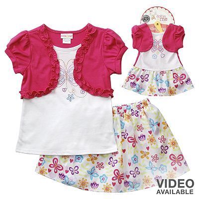 Conjunto Saia + Bolero Dollie & Me